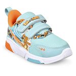 Campus Kid's T&J-07V S.Grn/Org Running Shoes - 1Uk/India T&J-07V, Multicolor