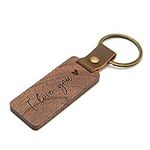 MUUJEE Engraved Wooden Keychain - H