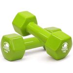 Kakss Cast Iron Vinyl Coated Dumbbells (1+1 = 2 KG)