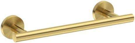 USHOWER Brushed Gold Towel Bar, 12-Inch Hand Towel Holder for Bathroom, SUS304 Stainless Steel, Modern Style