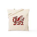 CafePress Welsh Dragon Tote Bag Natural Canvas Tote Bag, Reusable Shopping Bag