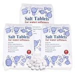 HSD 25 kg Salt Tablets, water softener tablets 25kg, Food Grade, Compatible to All Water Softener Machines, salt tablet water softener, 100% Genuine British Salt Tablet (3 Bags, 25 KG)