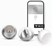 Level Lock+ (Wi-Fi) Smart Lock - World's Smallest Smart Lock Plus Apple Home Keys - Lock/Unlock from Anywhere - Level App for iOS & Android - Works with Apple Home, Alexa, Google Home (Satin Chrome)
