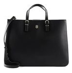 Tommy Hilfiger Women's TH Timeless Work Bag Tote, Black, One Size