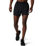 ASICS Mens Core 5 Inch Performance Shorts Black/Grey XXL