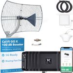 CEL-FI GO X w/Grid Parabolic Antenna Bundle | Cell Phone Booster for Homes | 4G, 5G, AT&T, Verizon, & T-Mobile | The Only 100 dB Cell Phone Signal Booster | FCC Approved | 1 Antenna Kit