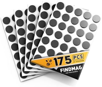 175 Pcs Round Magnets with Adhesive Backing, Magnetic Tape, Magnet Strips, Flexible Self Adhesive Magnets for Crafts, Magnetic Strips Small Sticky Magnetic Dots for Hanging & Organizing Light Objects