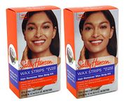 Sally Hansen Hair Remover Wax Strip Kit Brow/Face/Bikini (2 Pack)