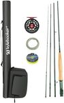 Kylebooker Fly Fishing Rod with Reel Combo Kit（3wt 7‘6“,4sec Rod,3/4 Reel ）