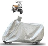 Caronix Access SE Cover with Mirror Pocket, Belt & Buckle, Waterproof, Scratch Proof, Heat Resistant, DustProof - Metallic Silver - Access SE Scooty Cover