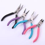 Jewelry Pliers, 4pcs Jewelry Making Pliers Tools with Needle Nose Pliers/Chain Nose Pliers, Round Nose Pliers and Wire Cutter for Jewelry Repair, Wire Wrapping, Crafts and Jewelry Making Supplies