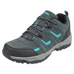 Northside Women's Monroe Low Hiking Shoe, Dark Gray/Dark Turquoise, 6 UK