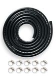 YAMAKATO 1/4 Inch ID Fuel Line Hose Reinforced 6 Feet w/ 10 Clamps NBR SAE 30R7 for Tecumseh 30705 Briggs 791745