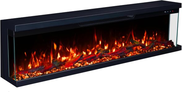 Valine Fires 60" 3-Sided Electric Fireplace – Modern Wall-Mount Heater
