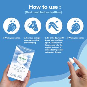 Balance Activ Menopause Moisture Pessaries – Vaginal Hydration