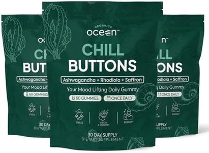 Organics Ocean Chill Buttons Ashwagandha Gummies, 3-Pack