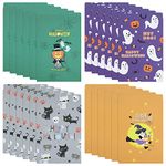 FEPITO Halloween Trick or Treat Goody Gags Gift Bags Paper Gift Bags Party Favor Candy Bags 4 Design, 24 pcs Party Favor Candy Bags