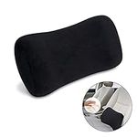 Big Ant Lumbar Support Pillow, Memory Foam Lumbar Back Support Pillow Relief Back Pain,Suitable for Car Seat,Office Chair,Wheelchair-Black