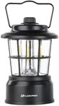 LUXPRO LP1535 265 Lumen Retro LED Lantern - Battery-Powered Emergency Lantern - LED Lamp for Power Outages, Emergency Kit, or Survival Pack - Black