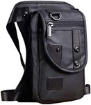 Oxford Outdoor Drop Leg Bag for Men Women Motorcycle Bike Multi-Purpose Thigh Waist Fanny Pack Mens Travel Riding Cycling Fishing Hunting Hiking Tactical Camping Black