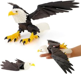 LehuoMaker 3D Printed Eagle Flexible Wings, Flying Eagle Model Toys, 3D Printed Bird Animals,3D Printed Dragon, Fidget Toys for Adults