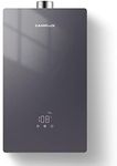 CAMPLUX Tankless Water Heater, 16L On Demand Propane Water Heater, Instant Hot Water Heater, Indoor, Gray