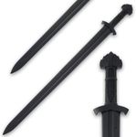 Premium Polypropylene Training Viking Sword Practice Weapon | Virtually Unbreakable | Textured Handle | 38.5" Overall Length