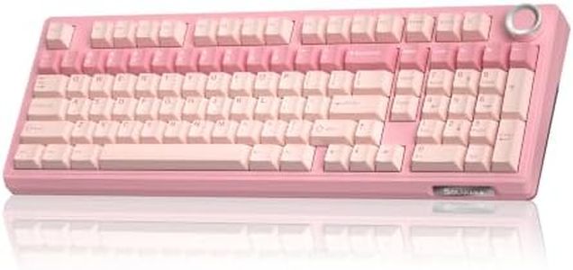 SOLAKAKA KI99 Pro 96% Wireless Mechanical Keyboard (Pink, Silent Switch)