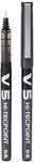 PILOT V5 0.5 mm Liquid Ink Rollerball Pen - Black (Pack of 5), 3131910541103