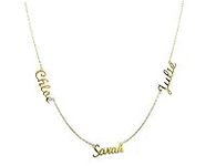 Three Name Necklace for Women Custo