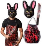 5 pcs Killer Rabbit Costume - Halloween Costumes For Men - Adult & Teen One Size Fits All - 2024 Trending Fancy Dress - UK Based Brand