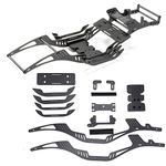 RC Chassis Kit Frame Girder LCG Carbon Fiber for 1/10 RC Rock Crawle, Gen3 Carbon Fiber LCG Chassis Rails Kit, Lightweight Thickened Cheater Rigs Frame Rails for 1/10 RC Rock Crawler Axial SCX10