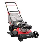 PowerSmart Self Propelled Gas Lawn Mower 21-Inch with 170cc OHV Engine, RWD Single-Speed 3-in-1 with Bagging