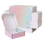 DERZIFUN Small Shipping Boxes, Set of 30, Mailer Boxes for Packaging Small Business, Cute Small Corrugated Cardboard Gift Box (15.5x15.5x5.2CM | 6x6x2 Inch)