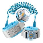 Lehoo Castle Wrist Reins for Toddlers, 1.5M Child Wrist Strap Safety with Induction Lock, Anti Lost Wrist Link Toddler, Toddler Reins for Walking(Light Blue)