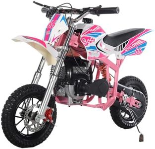 X-PRO Cyclone 40cc Kids Dirt Bike Mini Pit Bike Dirt Bikes Motorcycle Gas Power Bike Off Road (Pink)