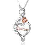 VOSAP Gifts for Grandma, S925 Sterling Silver Necklace for Grandma from Grandchildren, Great Jewellery Present for Women on Christmas Mothers Day Birthday