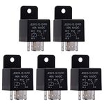 Ehdis Motor Relay 5 Pin 12V Coil 40A Relay Spdt Model No.: JD2912-1Z-12VDC 40A 14VDC, Contactor Relay Switch Power, Auto Switches & Starters, 5 Pack