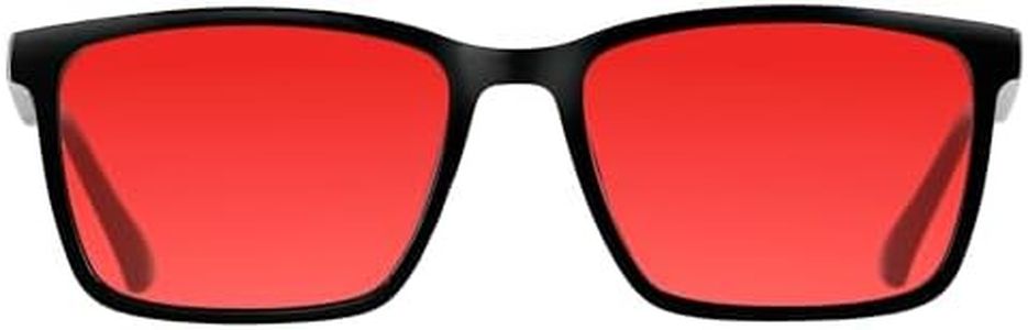 ANDWOOD 99.9% Blue Green Light Blocking Sleep Glasses AR Coatings Red Lens for Computer TV Gaming Reduce Eyestrain