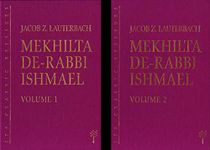 Mekhilta de-Rabbi Ishmael, 2-volume set