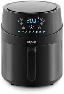 Keplin 4.3L Air Fryer - 2850W Energy-Saving Cooker with 8 Cooking Functions - Extra-Large Capacity for Healthy Meals - Roast, Bake, Dehydrate, Crisp - Family Size (4.3L)