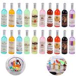 20pcs Miniature Bottles, Cute Dollhouse Wine Bottles Make Mini Food Mini House Drink Accessories for 1:12 Scale Dollhouse Decors (10 Colors)