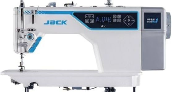 Jack A3C High-Speed Industrial Single-Needle Lockstitch Sewing Machine with Automatic Thread Trimmer, Bartake, With Ghutna Set Direct Drive Motor, & Smart Control Panel – Professional Tailoring.
