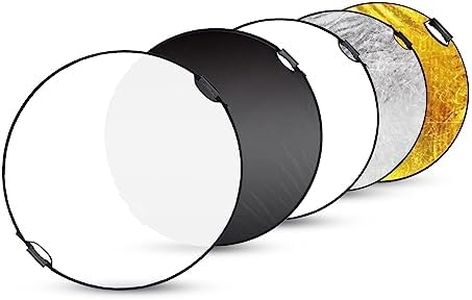 Selens 32 Inch (80cm) Reflector Photography, Collapsible Light Reflector with Carrying Case, 5 in 1 Handle Reflector for Photography Photo Studio Lighting -Translucent, Silver, Gold, White and Black