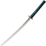 Cold Steel Japanese Samurai Dragonfly 1060 Carbon Steel Ray Skin Wakazashi Sword, 11 1/2" Katana Handle