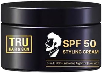 TRU HAIR & SKIN Hair Wax Cream for Men 100g | 12-Hour Strong Hold + Anti-Dandruff | Enriched with Natural Argan Oil, Macadamia Nuts & Shea Butter | Moisturizes, Protect & Nourishes Hair | Matte Finish