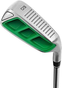 MAZEL Golf Pitching & Chipper Wedge,Right Handed,35,45,55 Degree Available for Men & Women,Improve Your Short Game (Right, Stainless Steel (Green Head), Regular, 60)