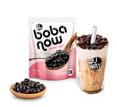 J WAY BOBA NOW Authentic Instant Tapioca Boba Pearls for Milk Tea, Smoothies and Desserts, Brown Sugar Flavor (Ready in Just 20 Seconds) - 5 Servings