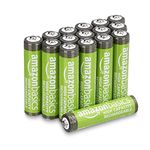 Amazon Basics AAA NiMh High-Capacity Rechargeable Batteries 850mAh (16-Pack) Pre-charged