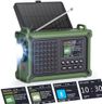 ROCAM 12000mAh Emergency Radio with Solar & Hand Crank Powered, DAB/FM Wind Up Radio with Bluetooth 5.0, Hi-Fi Sound, Color Display, 5W Torch for Camping Survival Indoor - CR1030DAB